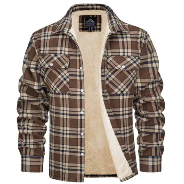 Veste à carreaux doublée polaire - Evans – Image 8