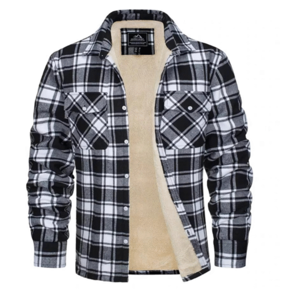 Veste à carreaux doublée polaire - Evans – Image 7