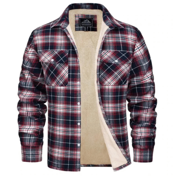 Veste à carreaux doublée polaire - Evans – Image 6