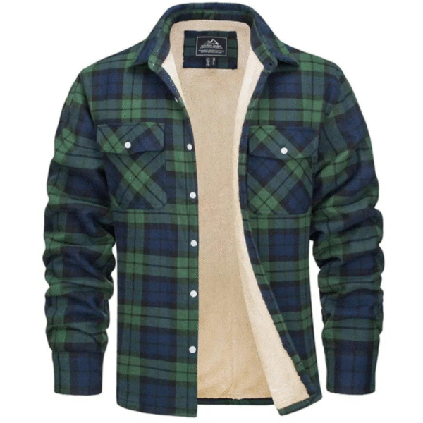 Veste à carreaux doublée polaire - Evans – Image 5
