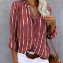Melinda - Chemise à manches longues avec motif rayé