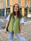 Olivia – Gilet sans manches à col en V