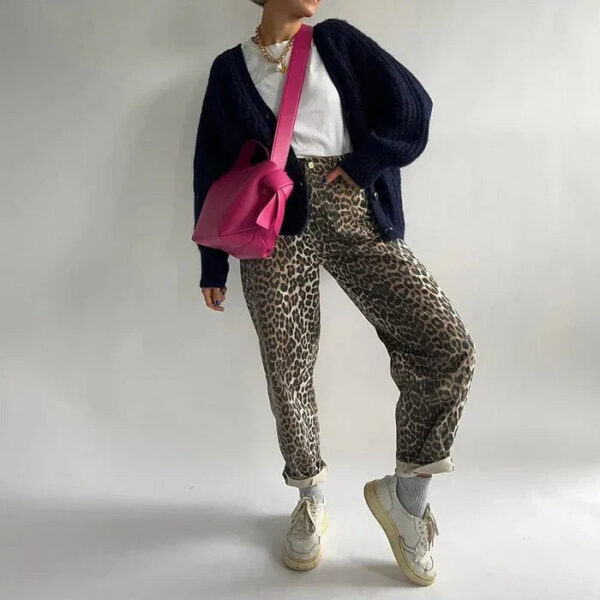 Wren - Jeans imprimés léopard pour femmes – Image 4
