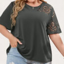 Aurelia - T-shirt à manches courtes à imprimé géométrique surdimensionné