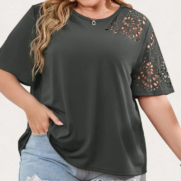 Aurelia - T-shirt à manches courtes à imprimé géométrique surdimensionné – Image 6