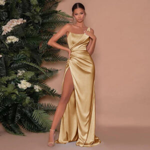 Jasmine - Robe longue élégante en satin
