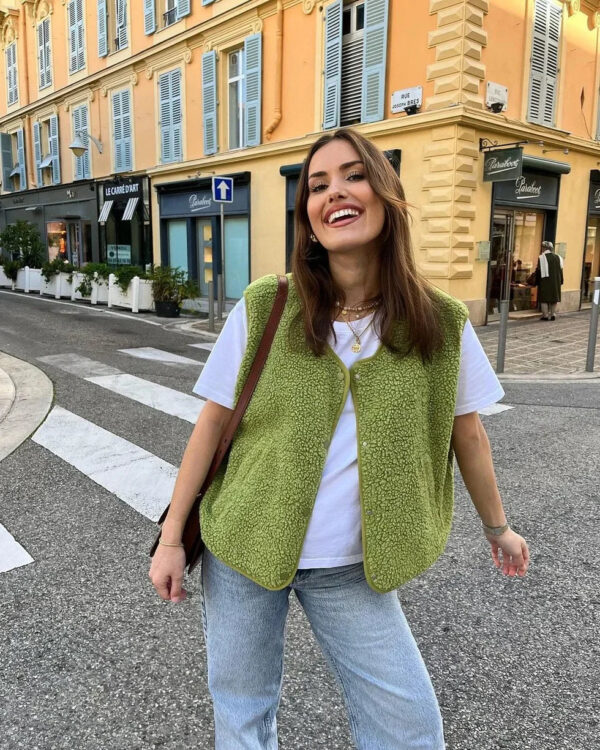 Olivia – Gilet sans manches à col en V – Image 2