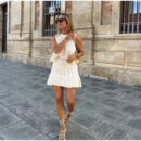 Mercedes - Ensemble deux pièces en coton crocheté