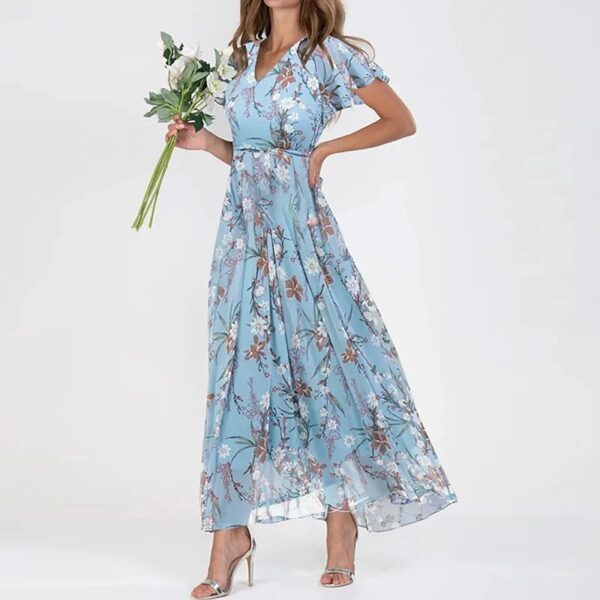 Josephine - Longue robe d'été à motif floral – Image 2