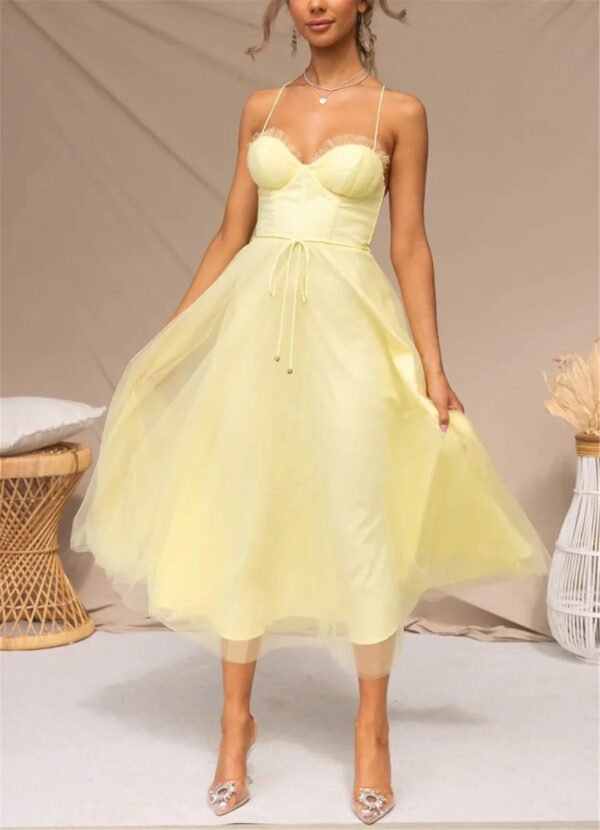 Dorothy - Robe midi en tulle sans dos et sans manches – Image 4