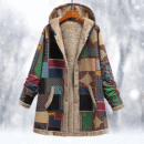 Beatrice - Manteau long en polaire avec capuche