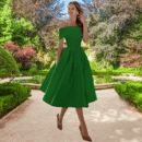 Trina - Robe bustier en satin