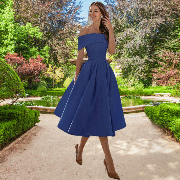 Trina - Robe bustier en satin – Image 2