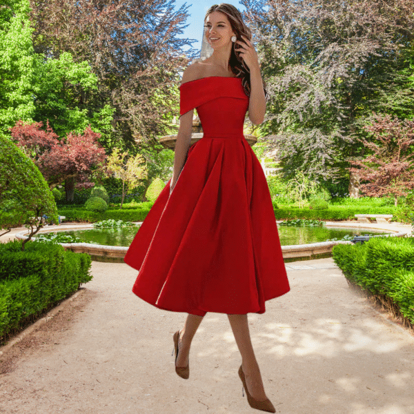Trina - Robe bustier en satin – Image 3