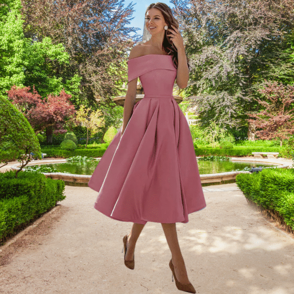 Trina - Robe bustier en satin – Image 5