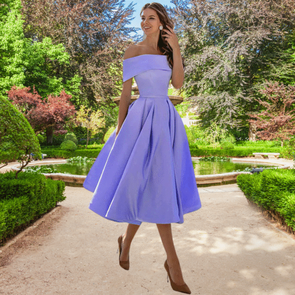 Trina - Robe bustier en satin – Image 4