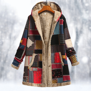 Beatrice - Manteau long en polaire avec capuche