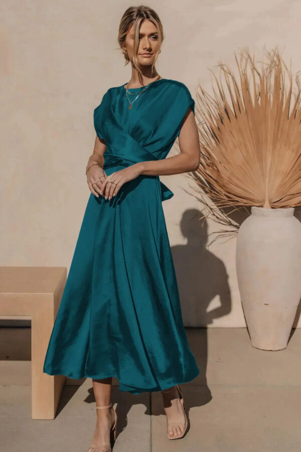 Evangeline - Robe de soirée élégante en satin de soie – Image 6