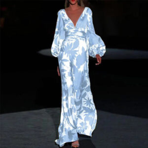 Ardella - Robe d'été pour femmes, élégante et confortable, avec col en V