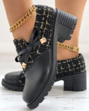 Louvica - Chaussures élégantes pour femmes avec blocs de couleurs et détails nœud