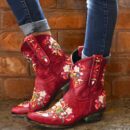 Miriam - Bottes de cow-girl vintage résistantes aux intempéries