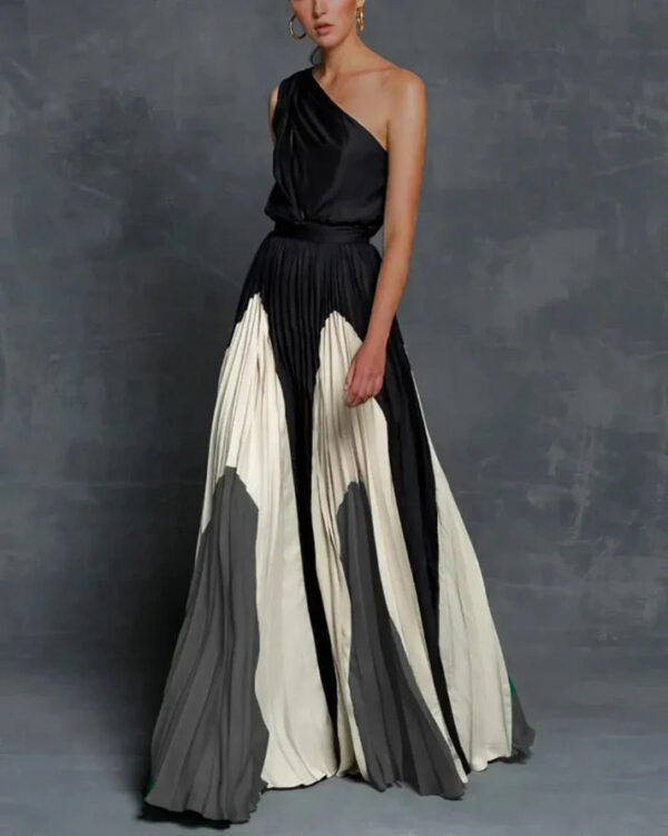 Clare - Robes maxi glamour à une épaule – Image 2