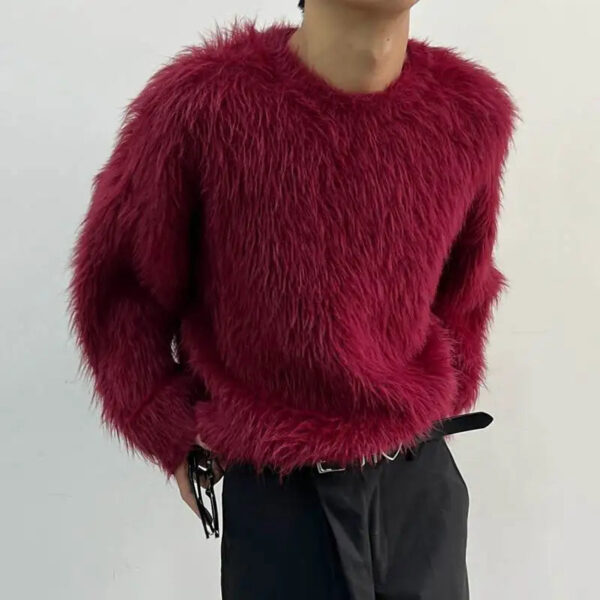 Frank - Pull de luxe à manches longues de couleur unie – Image 3