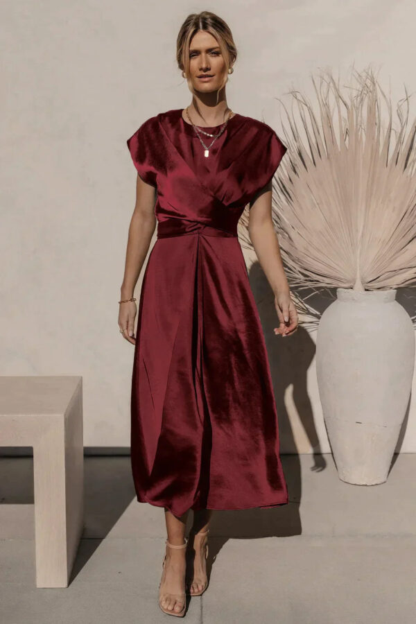 Evangeline - Robe de soirée élégante en satin de soie – Image 4
