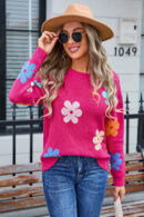 Aislin | Pull décontracté au crochet fleuri