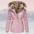 Eliza - Veste d'hiver chaude avec col et capuche en fourrure pour femmes