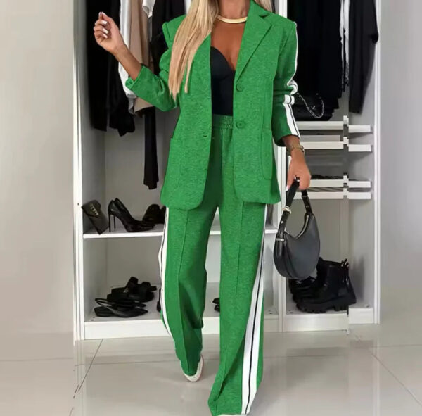 Muriel - Ensemble élégant composé d'un blazer à manches longues et d'un pantalon – Image 2