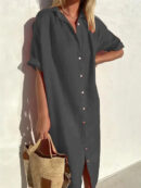 Viana - Robe chemise d'été pour femme