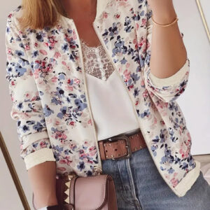Yori – Blouson aviateur à motif floral