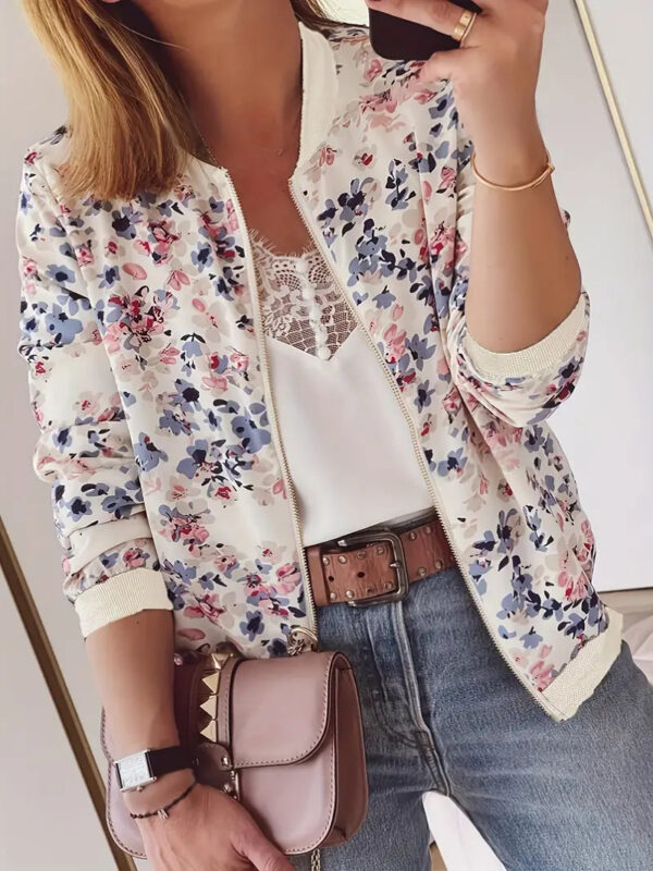 Yori – Blouson aviateur à motif floral