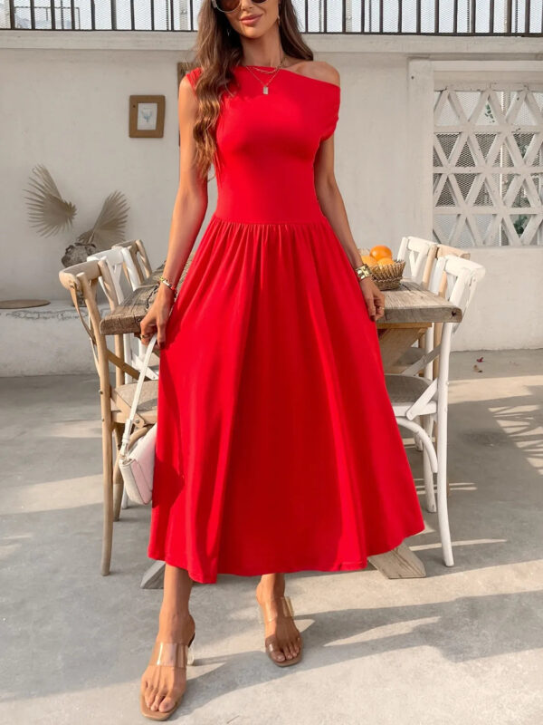 Miriam - Élégante robe asymétrique à une épaule