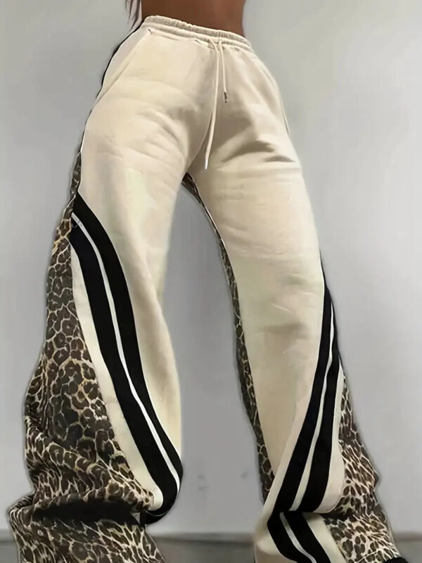 Beverly - Pantalon femme doublé en polaire avec imprimé léopard – Image 4