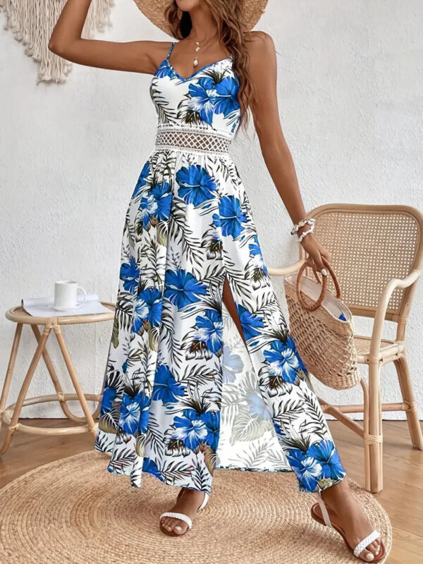 Ursula - Robe longue imprimée sans manches pour femmes – Image 4