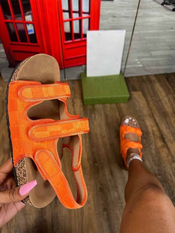 Rosalind - Sandales à talon plat pour femme avec fermeture velcro – Image 4