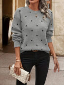 Bernadette - Pull tricoté à pois