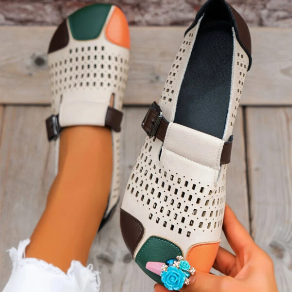 Meda - Chaussures rétro ajourées respirantes pour femmes – Image 4