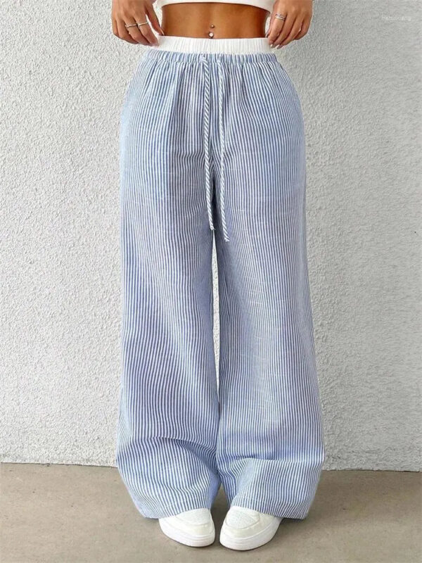 Mildred - Pantalon large rayé pour femmes – Image 4