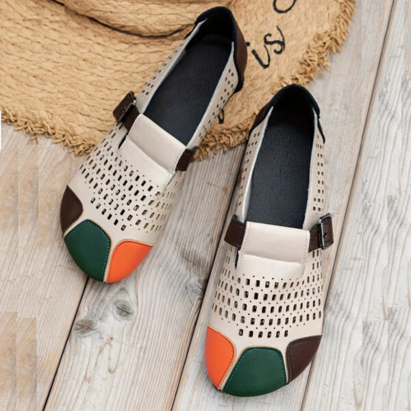 Meda - Chaussures rétro ajourées respirantes pour femmes – Image 5