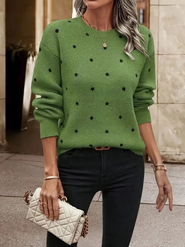 Bernadette - Pull tricoté à pois – Image 4