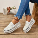 Marceline - Chaussures élégantes et scintillantes à enfiler