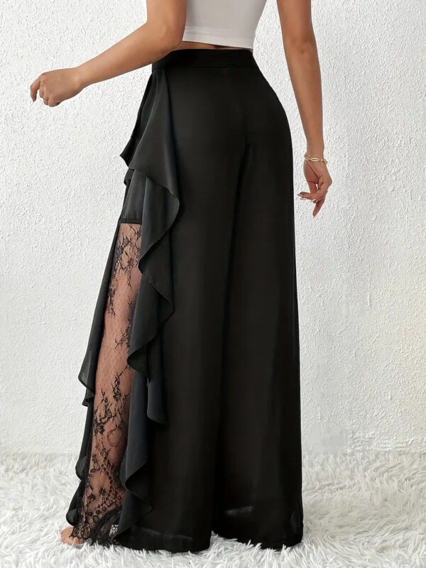 Dorice -Pantalon large élégant avec bordure en dentelle – Image 4