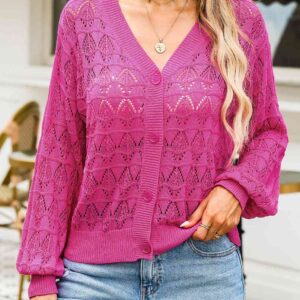 Noemi - Gilet en maille à col en V, chic et décontracté