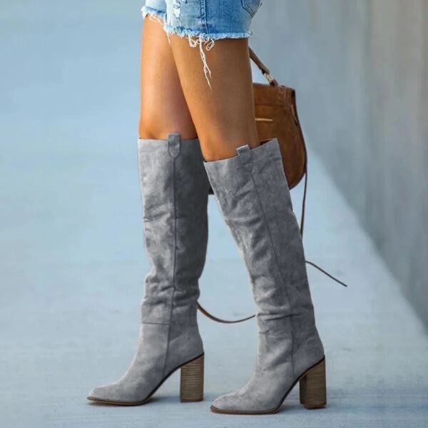 Hester - Bottes hautes au genou de style vintage – Image 5