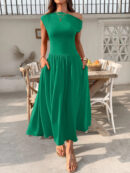 Miriam - Élégante robe asymétrique à une épaule