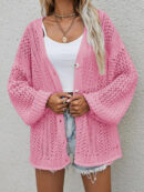 Maribel - Gilet crochet ample avec boutons sur le devant