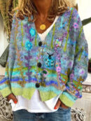 Elise - Pull femme à motifs floraux